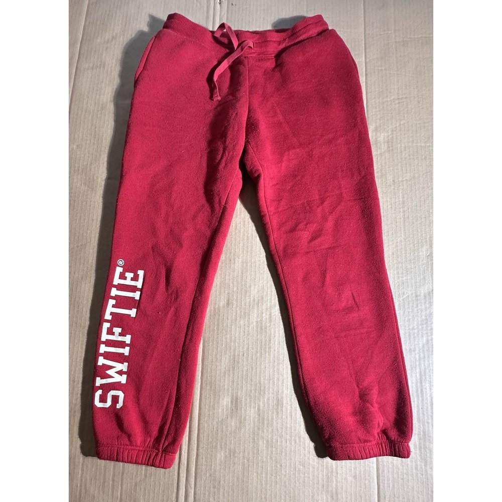Taylor Swift Sweatpants "Swiftie" RED Size S